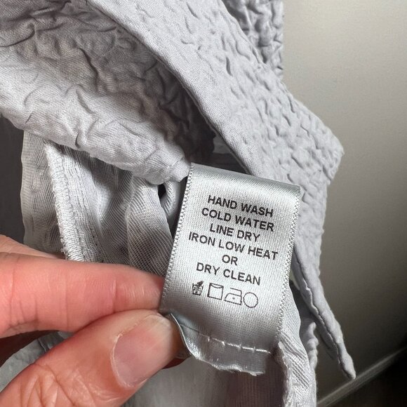 IC Connie K Crinkle Jacket Size XS Silver Gray Asymmetric Artsy Art to Wear - Picture 11 of 11